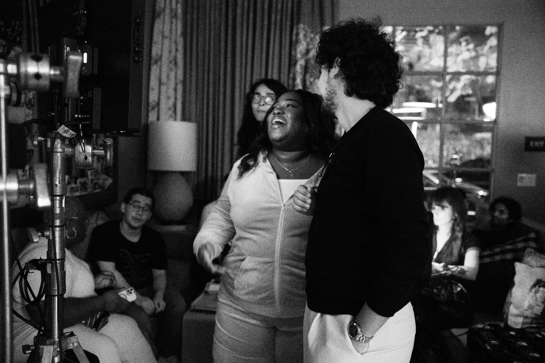 Between takes
